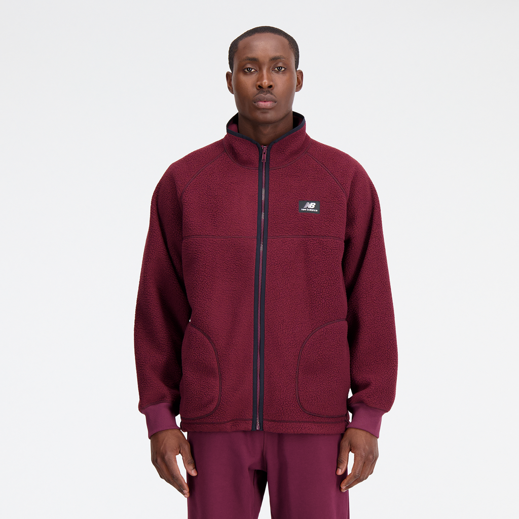 Athletics Polar Fleece Full Zip nb burgundy Hauptbild_brandshop