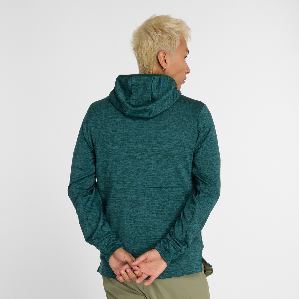 Heat Grid Hooded Full Zip new spruce model_bild_back_brandshop