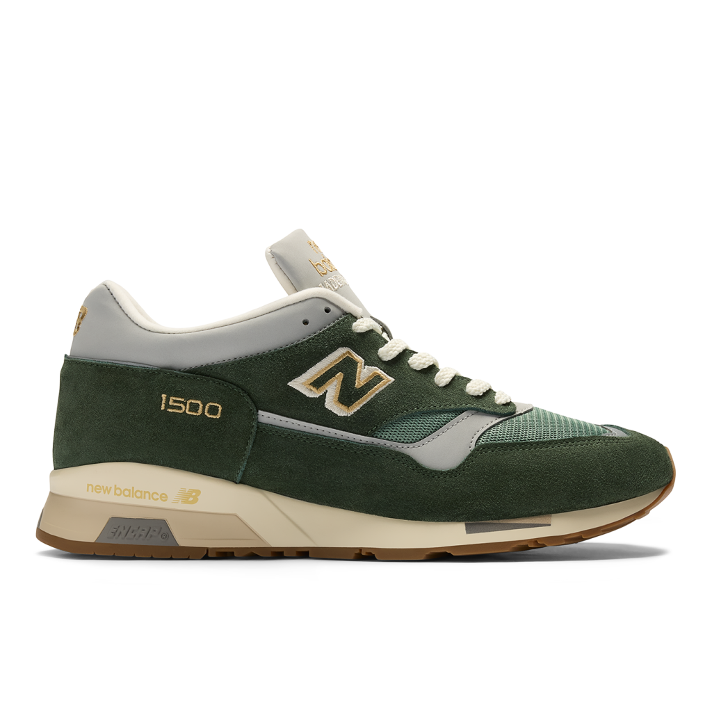 New Balance M 1500 Made in UK Vintage Sports Freizeitschuhe in GRÜN