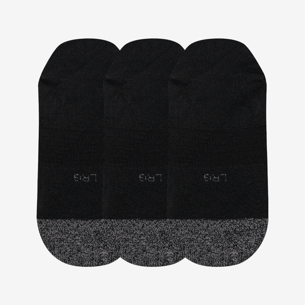 New Balance Active Invisible Socks 3 Pack in SCHWARZ