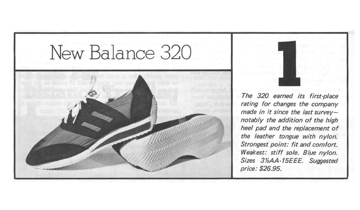 New Balance 320 Alter Zeitungsartikel