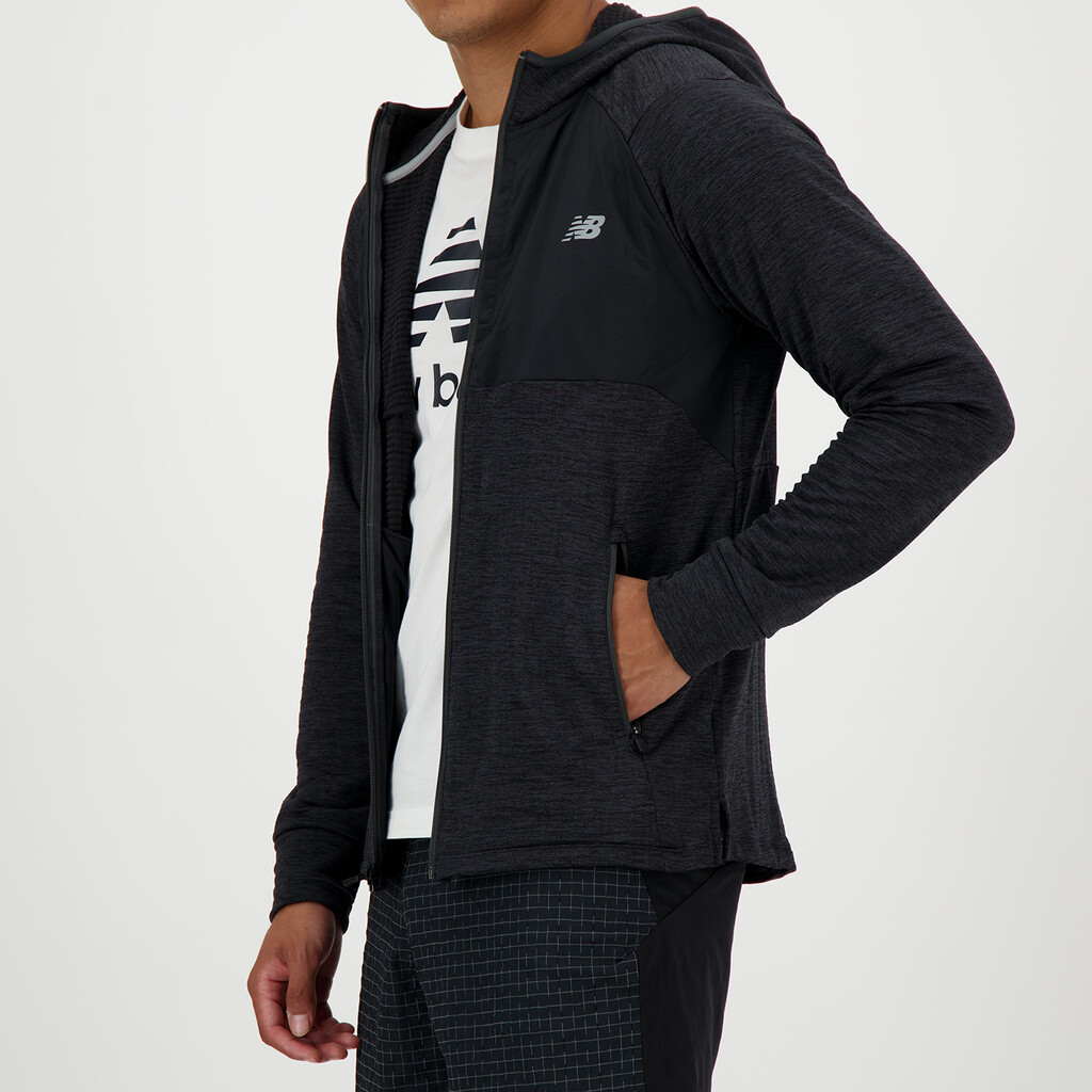 New Balance - Heat Grid Hooded Full Zip - black