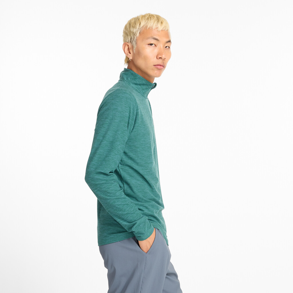 New Balance - Space Dye 1/4 Zip - new spruce