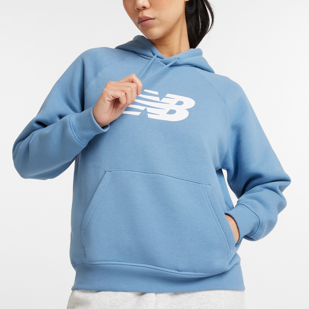 New Balance - W Sport Fleece Logo Hoodie - heron blue