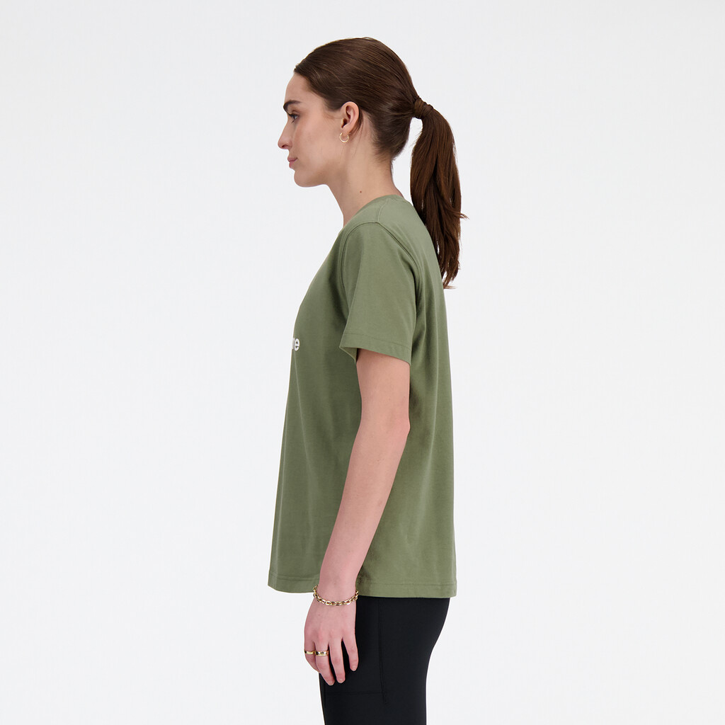 New Balance - W Sport Essentials Jersey Logo T-Shirt - dark olivine