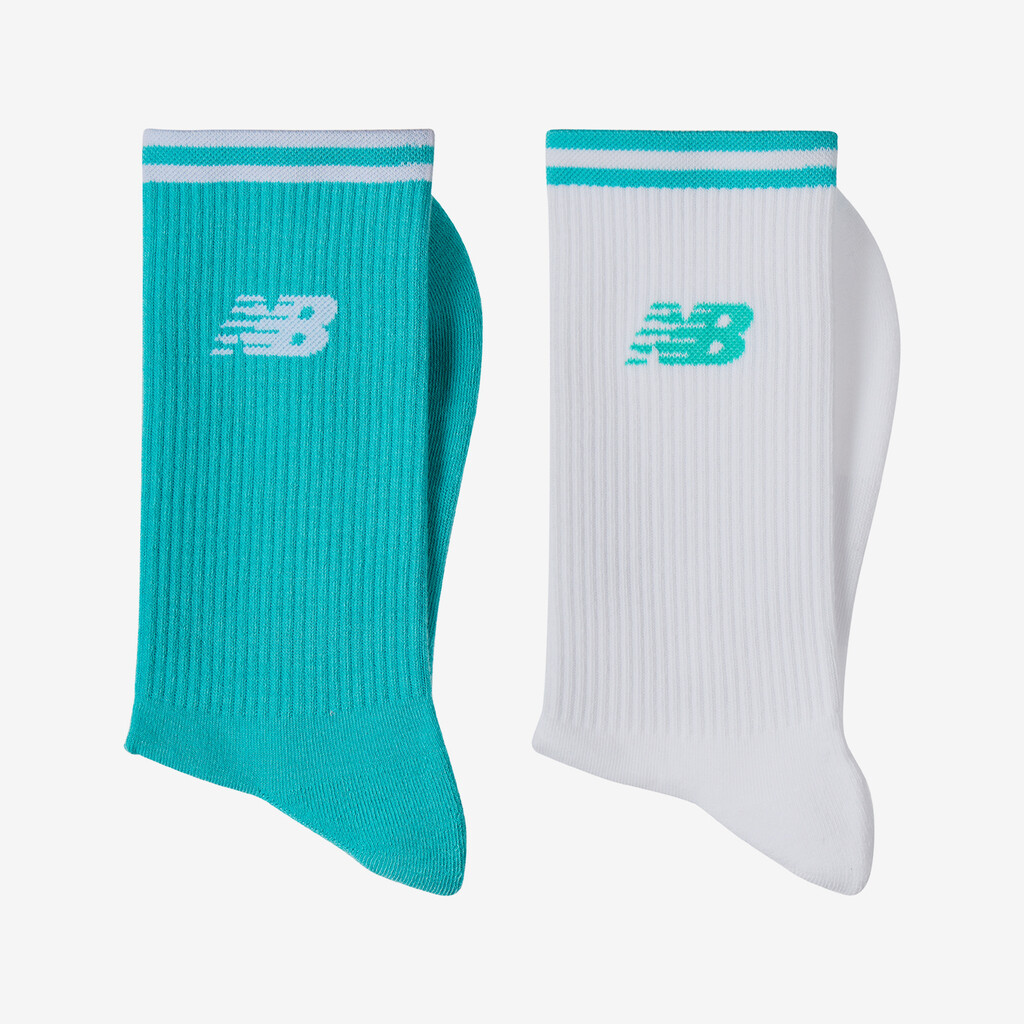 New Balance - Running Stripe Midcalf Socks 2 Pack - as2