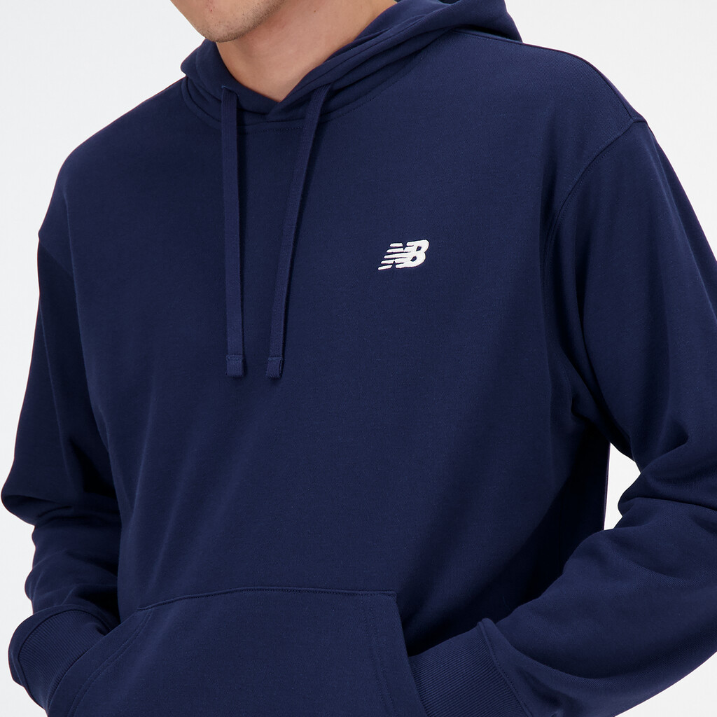 New Balance - Sport Essentials Small Logo French Terry Hoodie - nb navy