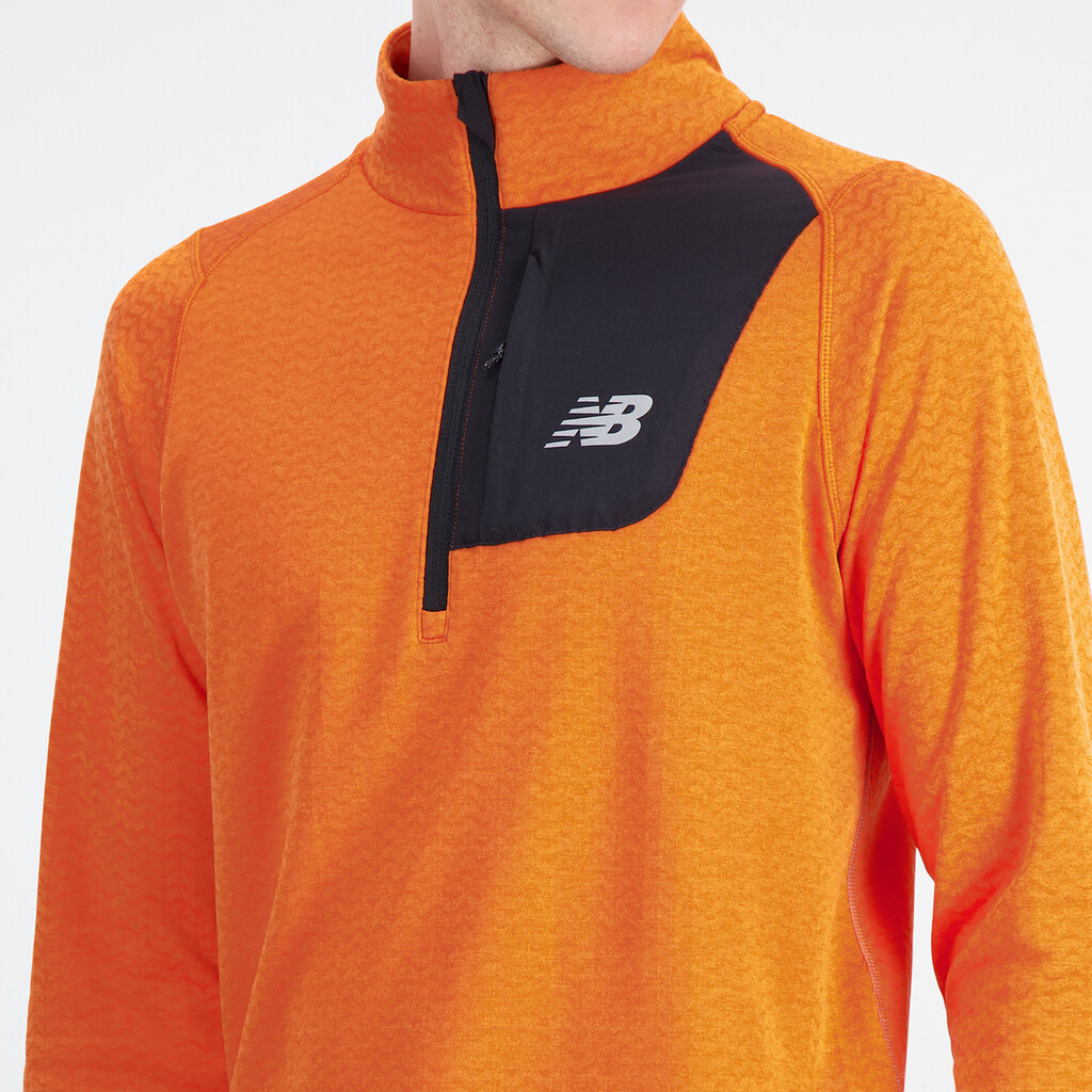 New Balance - NB Heat Grid Half Zip - cayenne