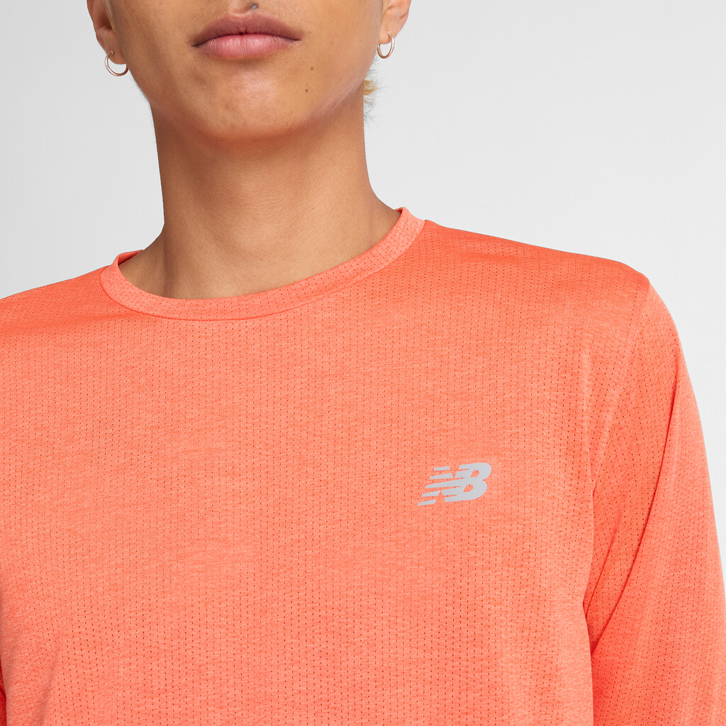 New Balance - NB Athletics Run Long Sleeve T-Shirt - neo flame heather