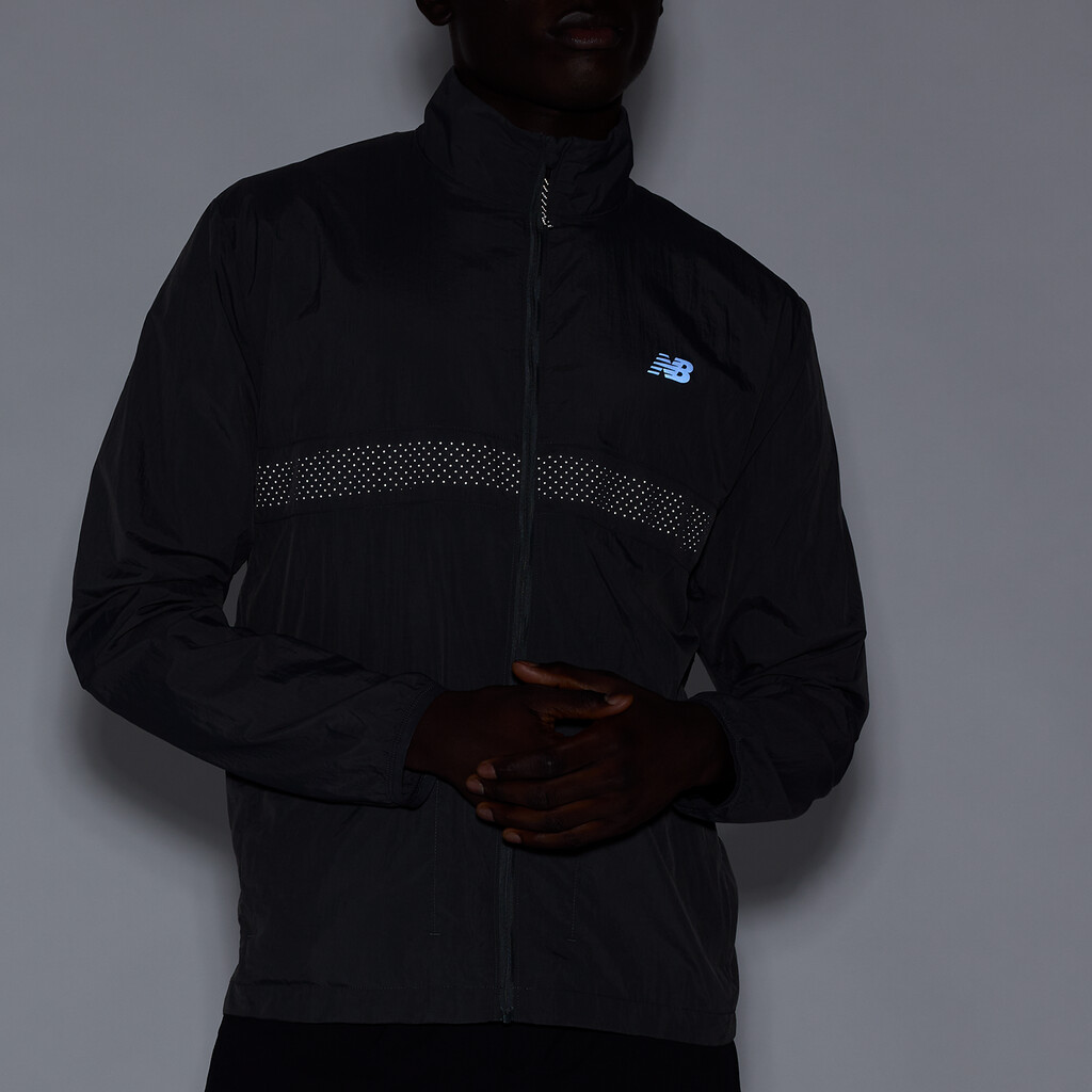 New Balance - Athletics Reflective Packable Jacket - blacktop