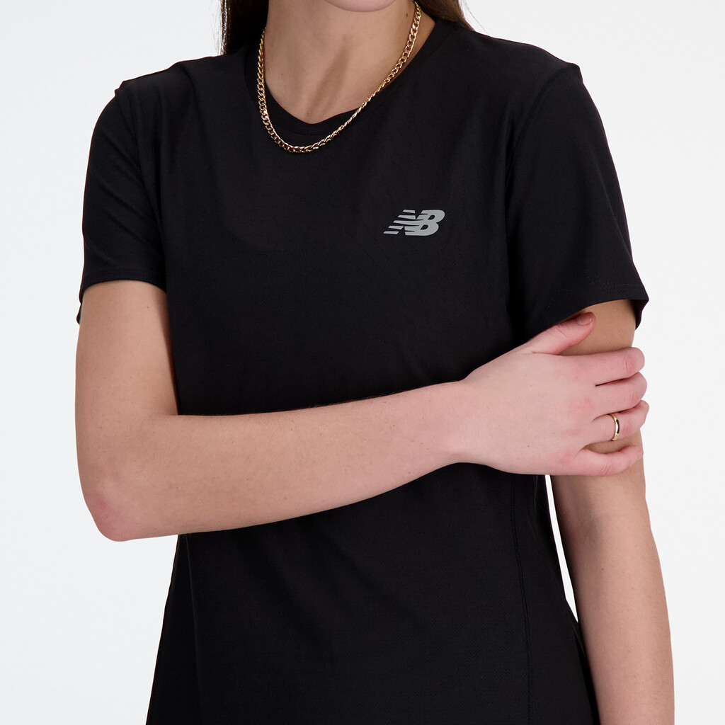 New Balance - W Jacquard Short Sleeve - black