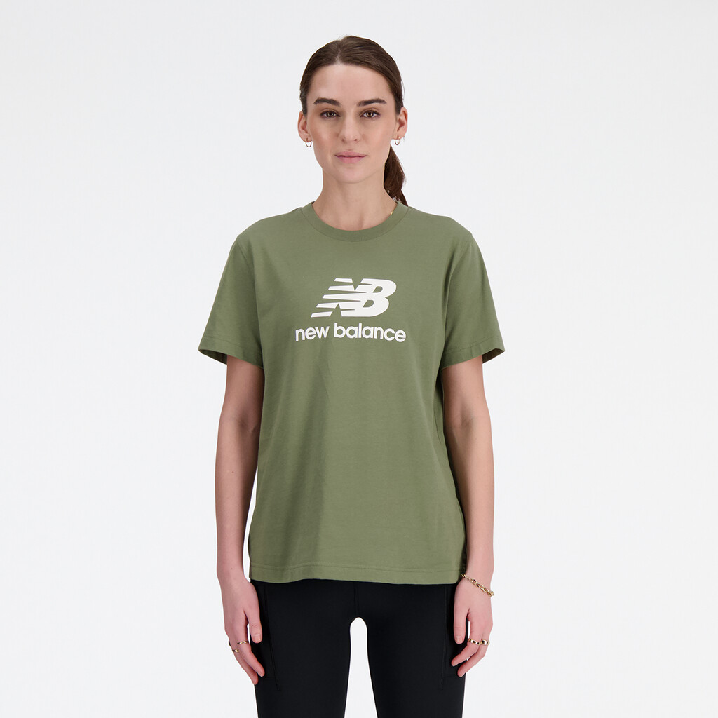 New Balance - W Sport Essentials Jersey Logo T-Shirt - dark olivine