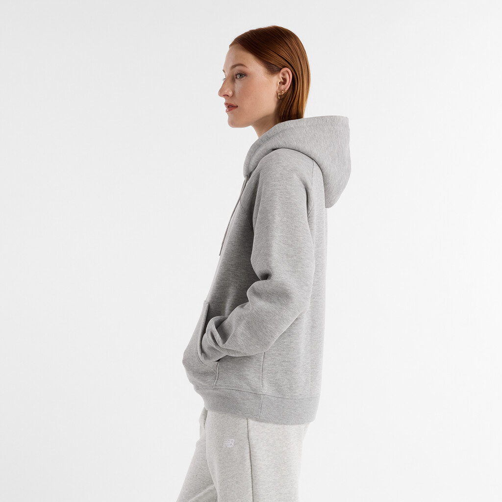 New Balance - W Sport Fleece Logo Hoodie - athletic grey