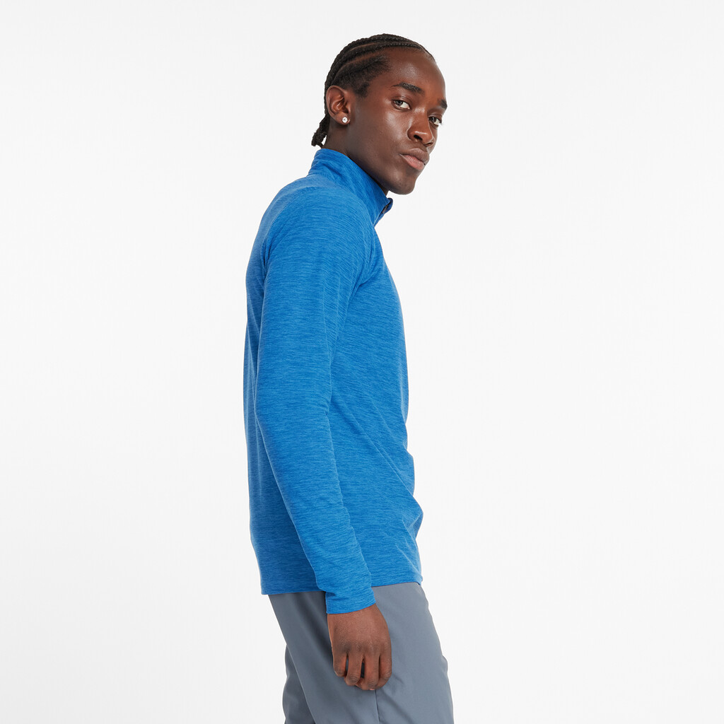 New Balance - Space Dye 1/4 Zip - blue agate