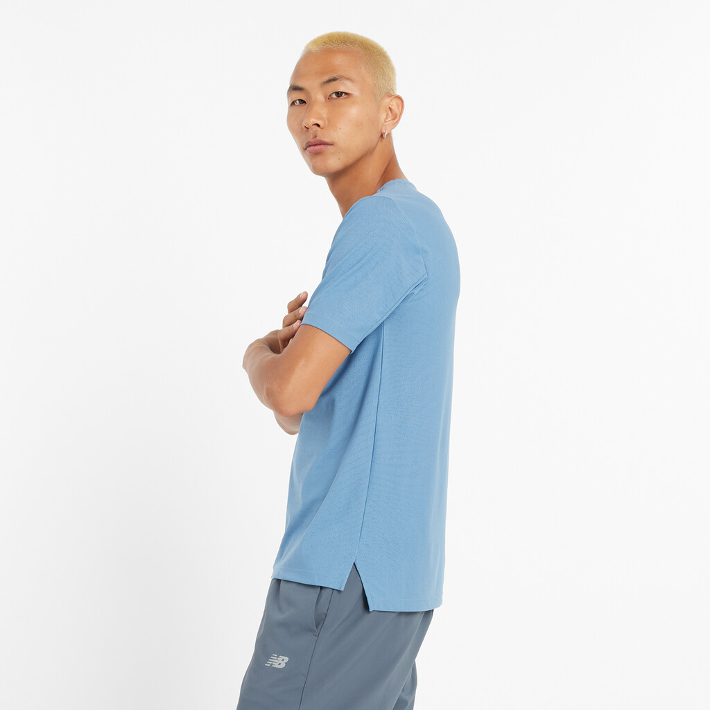 New Balance - Jacquard T-Shirt - heron blue