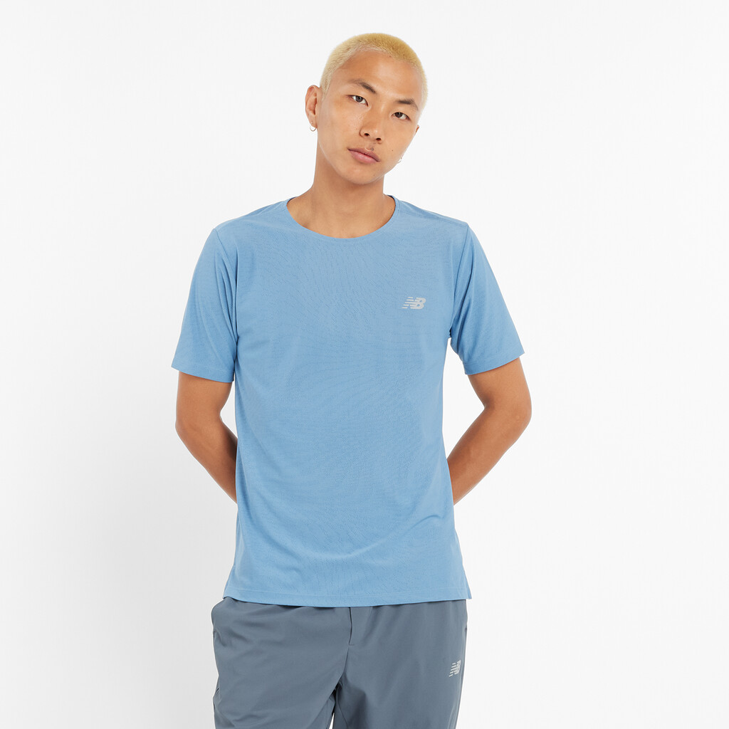 New Balance - Jacquard T-Shirt - heron blue