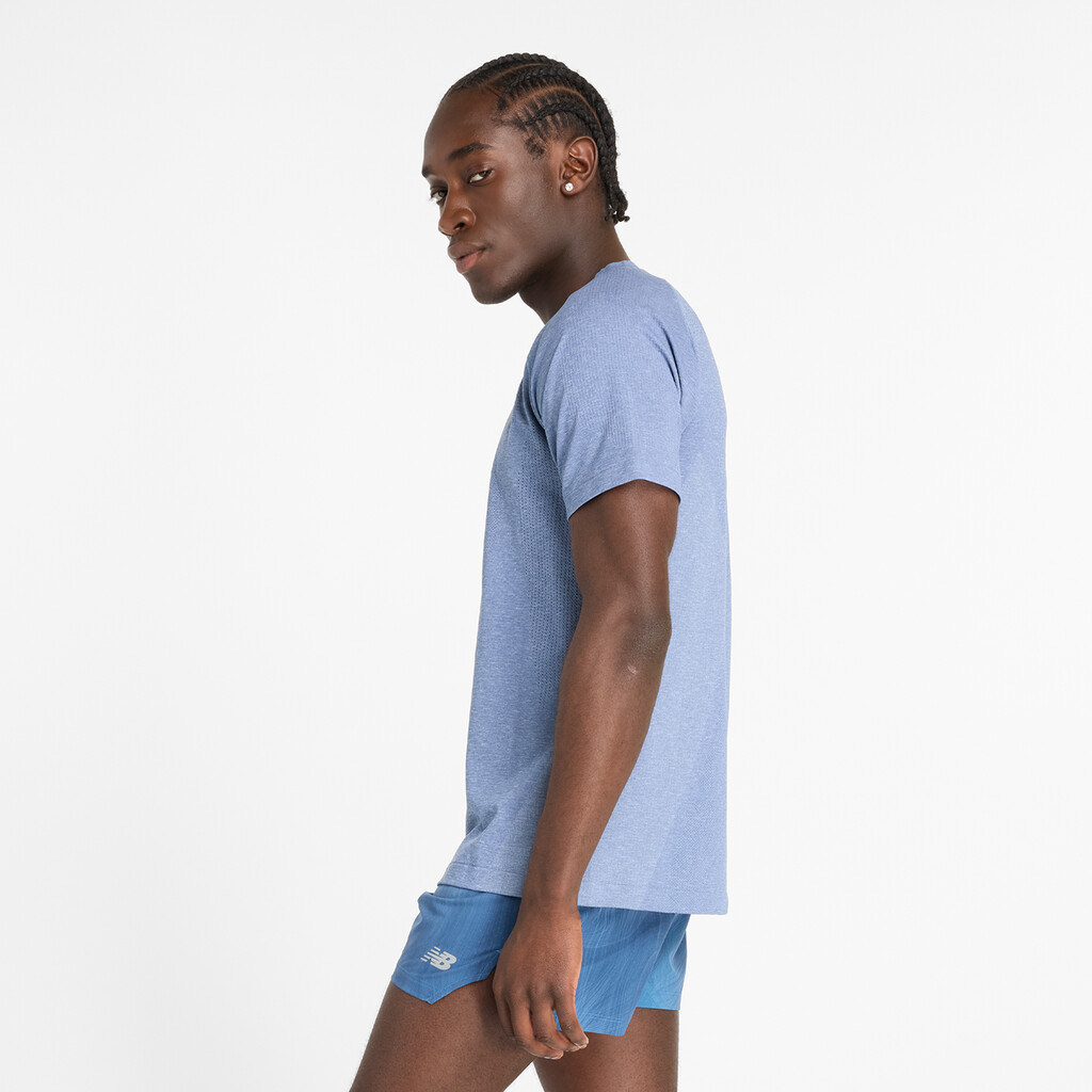 New Balance - NB Athletics Seamless T-Shirt - heron blue