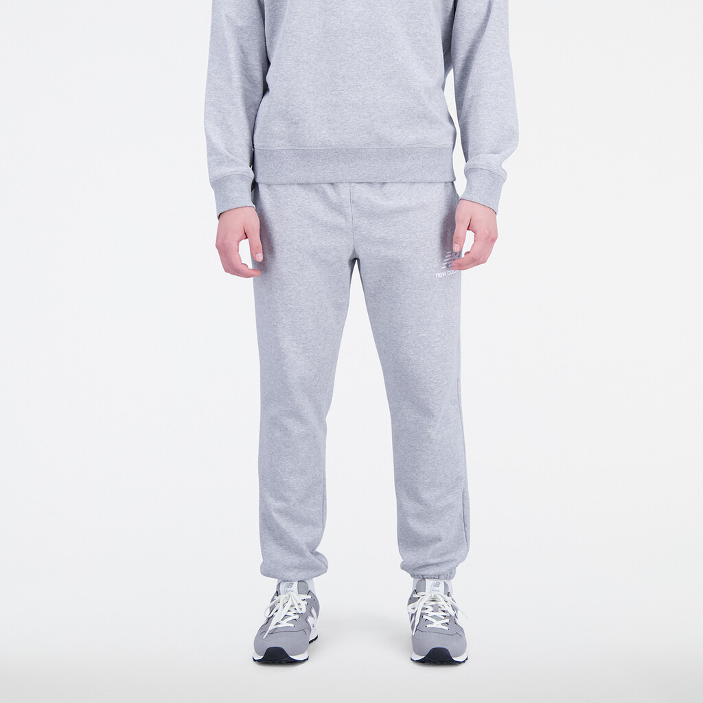 New Balance - Essentials Stacked Logo Sweatpant - athletic grey