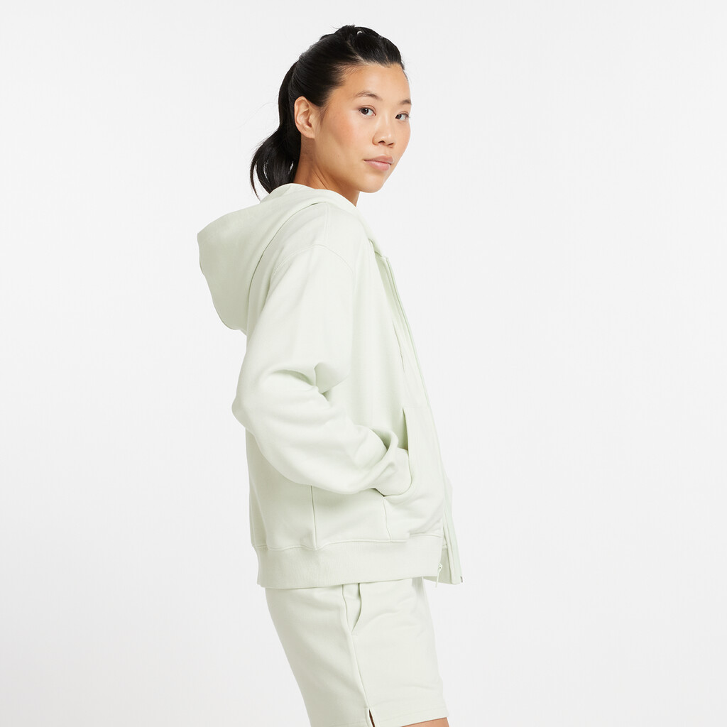 New Balance - W New Balance French Terry Full Zip Hoodie - natural mint