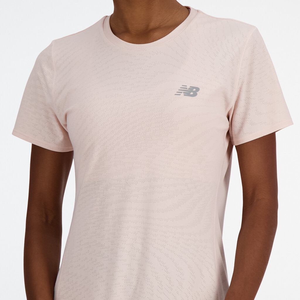 New Balance - W Jacquard Short Sleeve - quartz pink