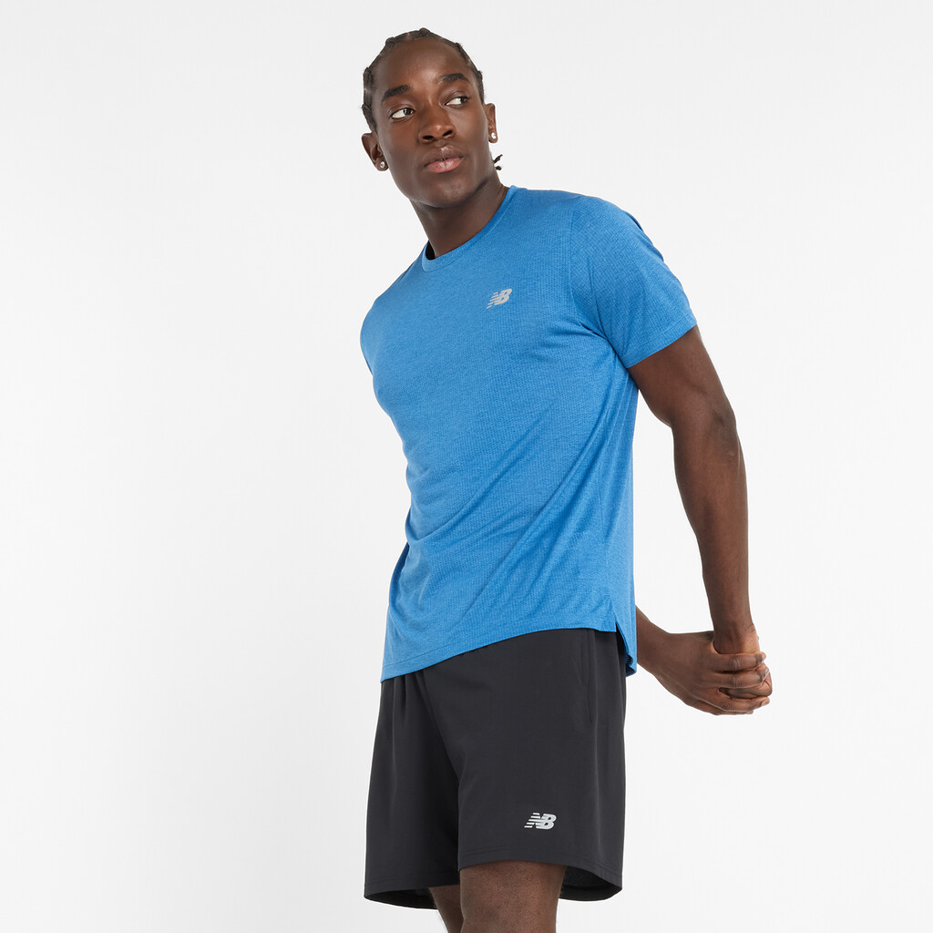 New Balance - NB Athletics Run T-Shirt - blue agate