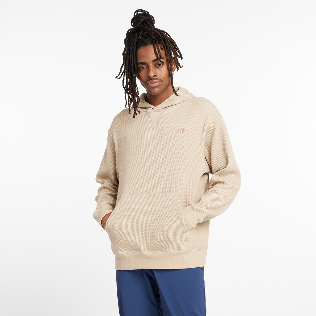 New Balance - Waffle Knit Hoodie - stoneware