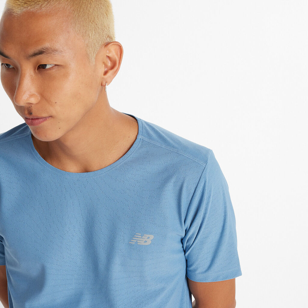 New Balance - Jacquard T-Shirt - heron blue