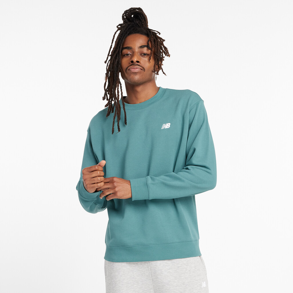 New Balance - Sport Essentials Small Logo French Terry Crew - new spruce