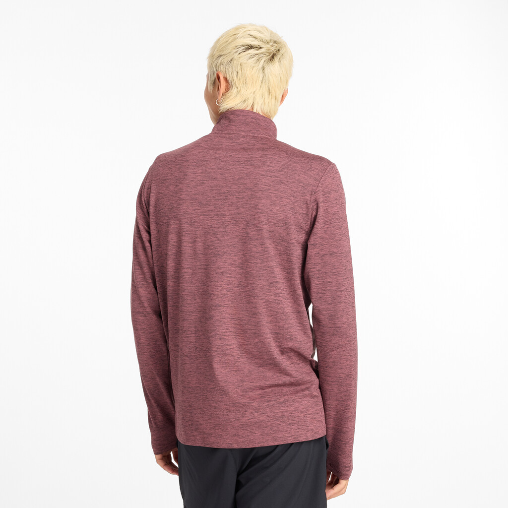 New Balance - Core Space Dye 1/4 Zip - washed burgundy