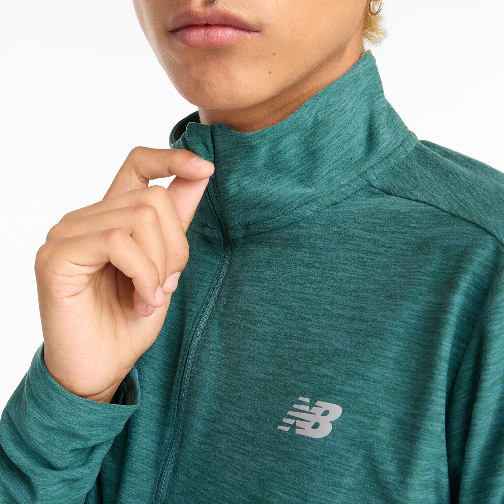 New Balance - Space Dye 1/4 Zip - new spruce