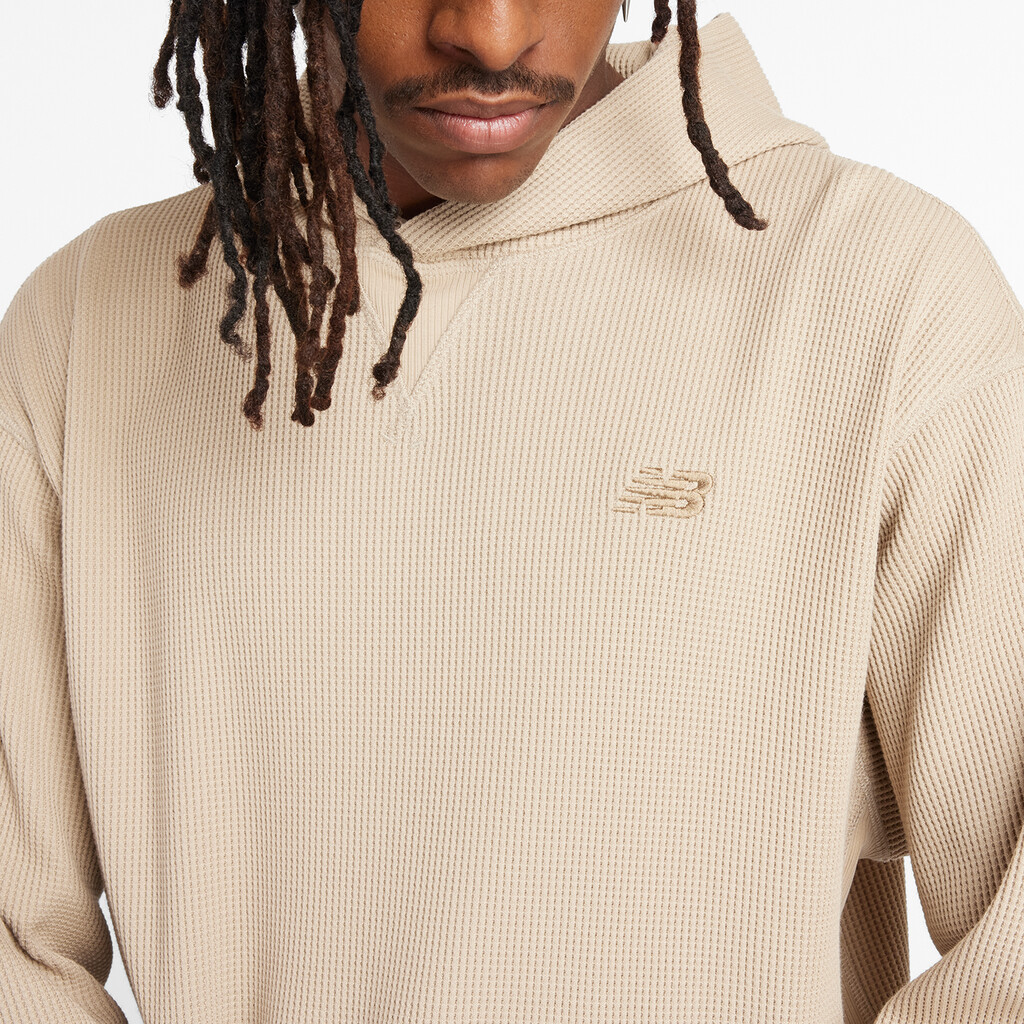 New Balance - Waffle Knit Hoodie - stoneware