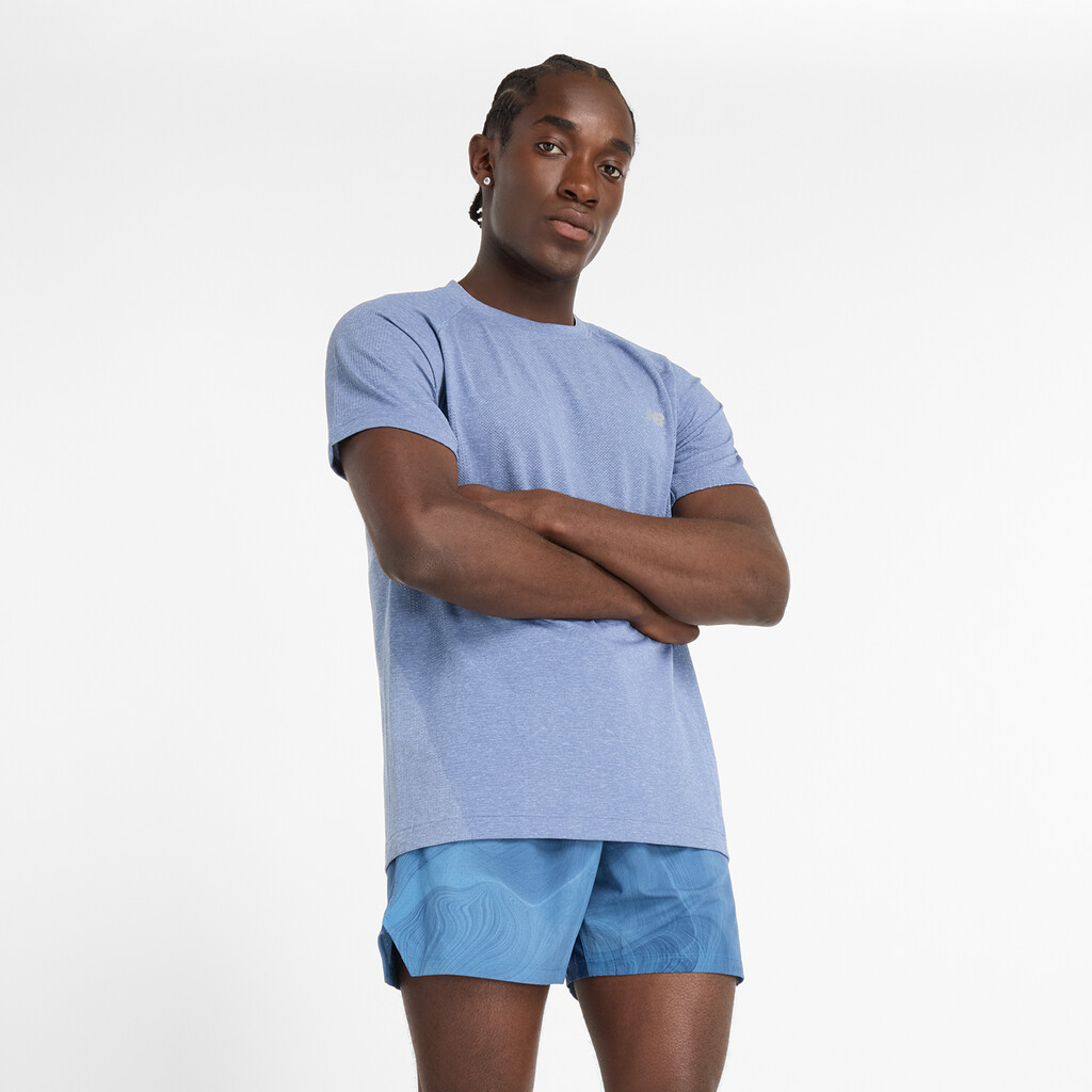 New Balance - NB Athletics Seamless T-Shirt - heron blue