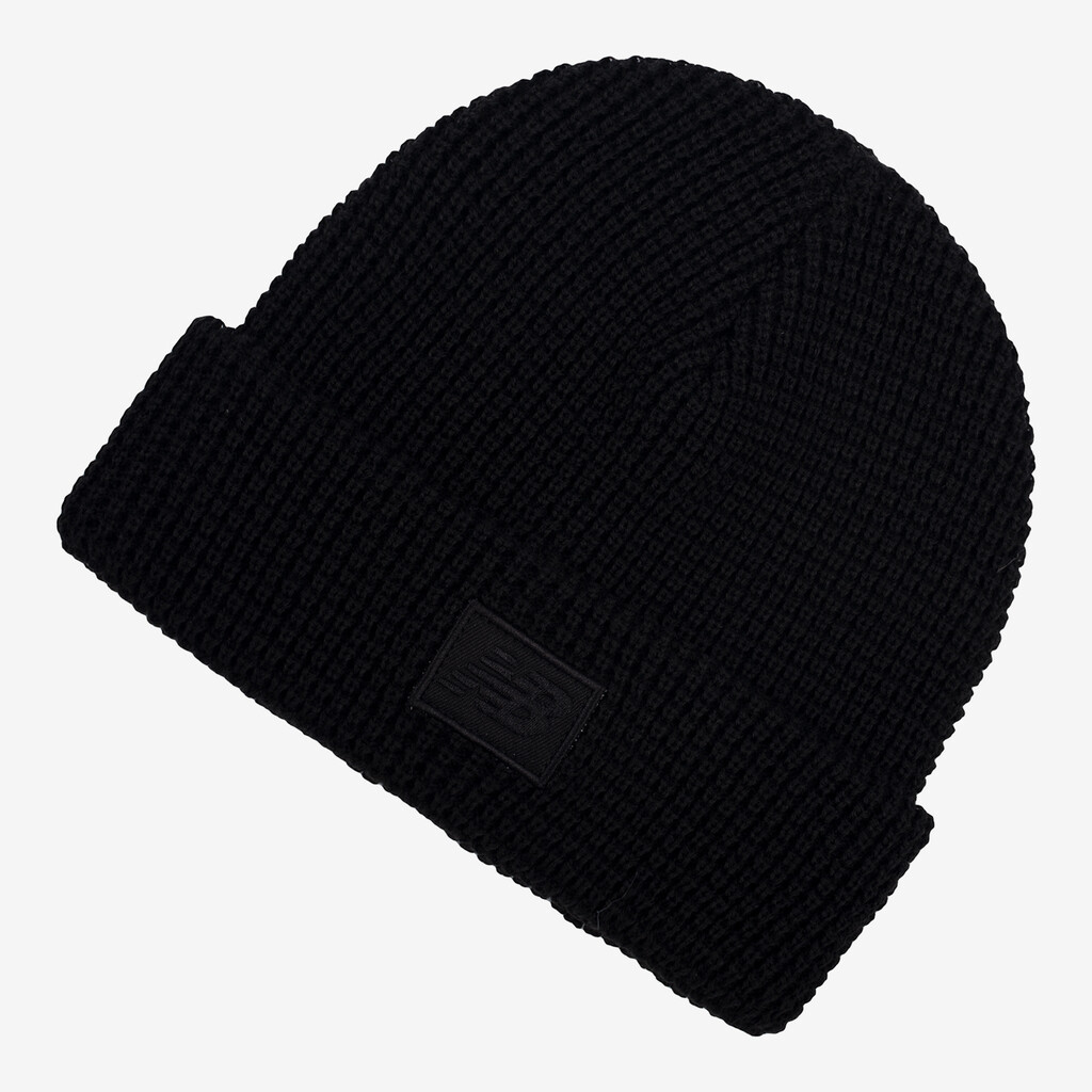 New Balance - Waffle Knit Cuffed Beanie - black