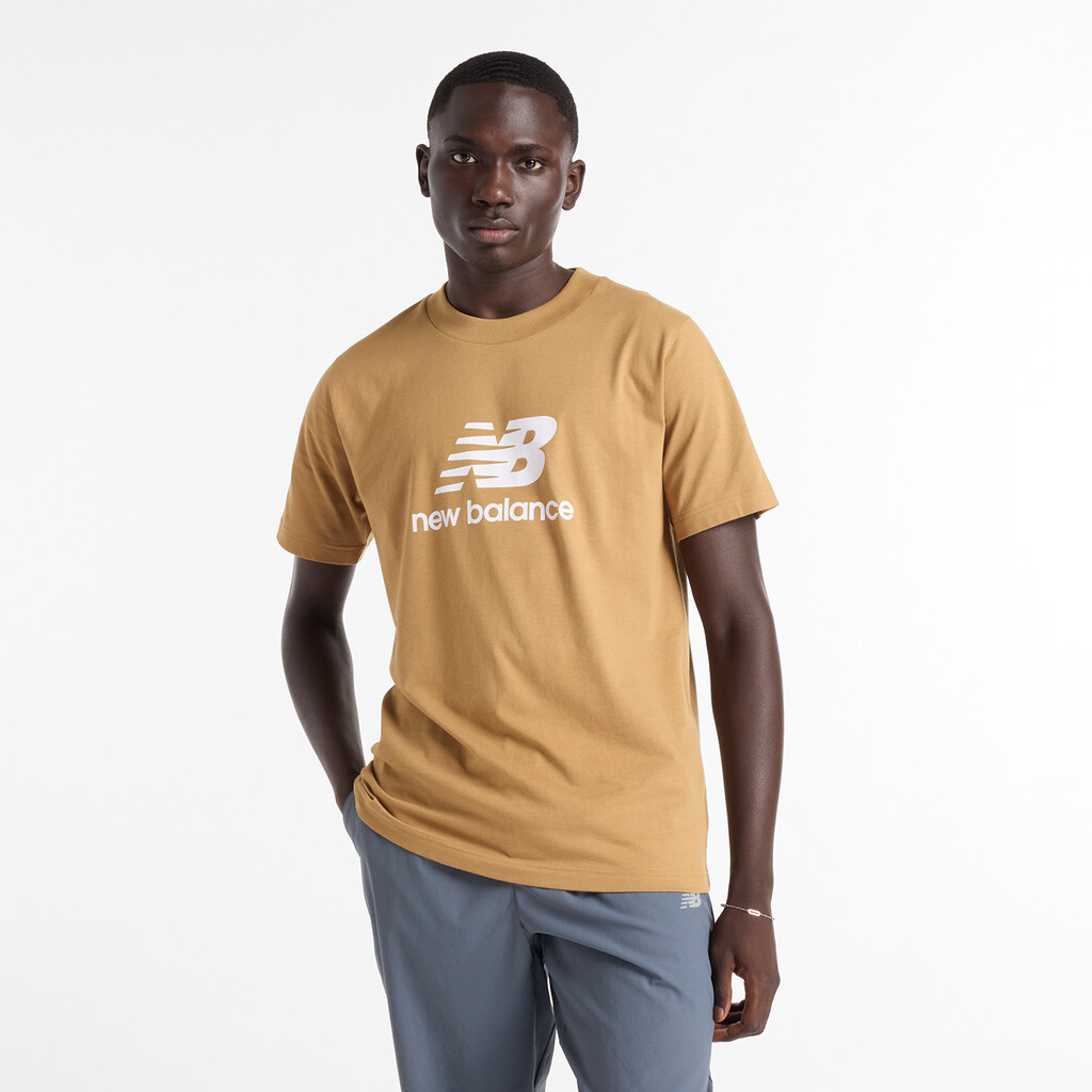 New Balance - Sport Essentials Stacked Logo T-Shirt - great plains