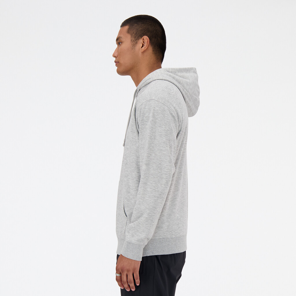 New Balance - Sport Essentials Small Logo French Terry Hoodie - athletic grey