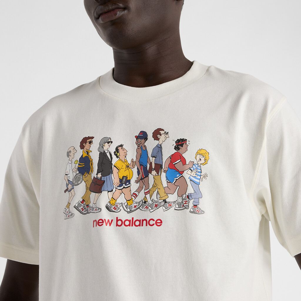 New Balance - Athletics Relaxed Archive Walk T-Shirt - sea salt