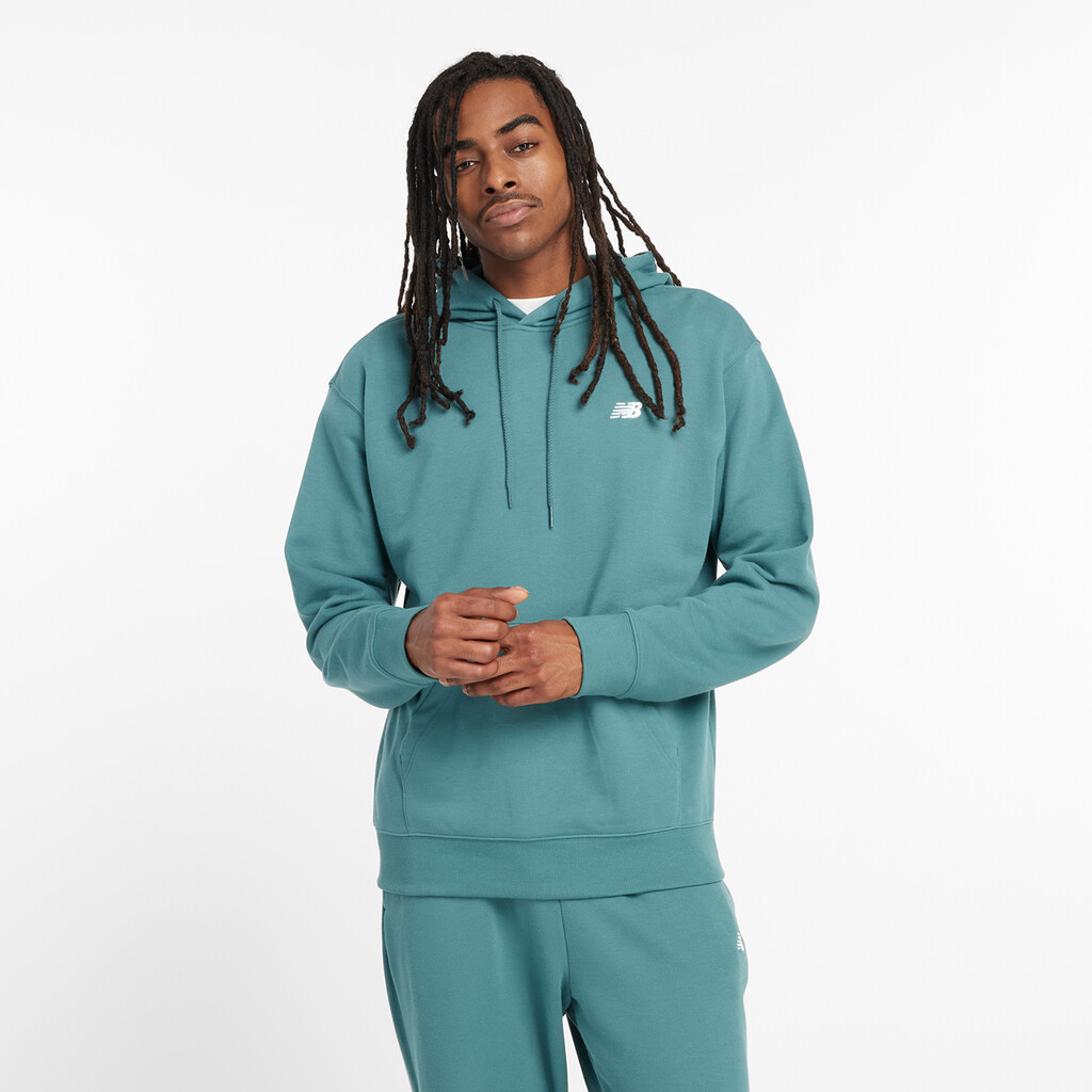 New Balance - Sport Essentials Small Logo French Terry Hoodie - new spruce