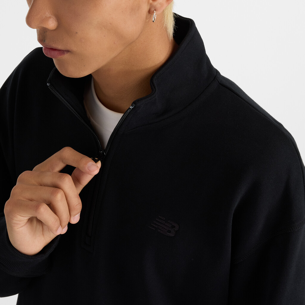 New Balance - Athletics Fleece 1/2 Zip - black