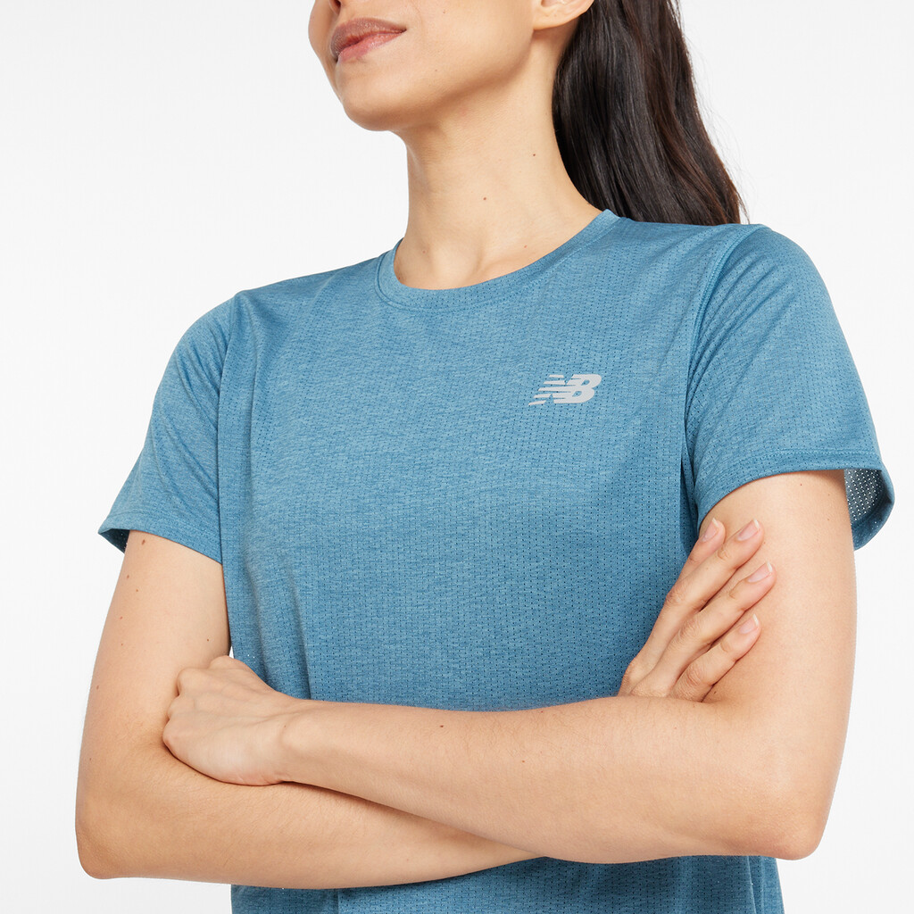 New Balance - W NB Athletics Short Sleeve  - terrarium heather