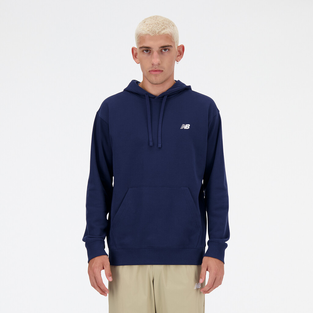 New Balance - Sport Essentials Small Logo French Terry Hoodie - nb navy