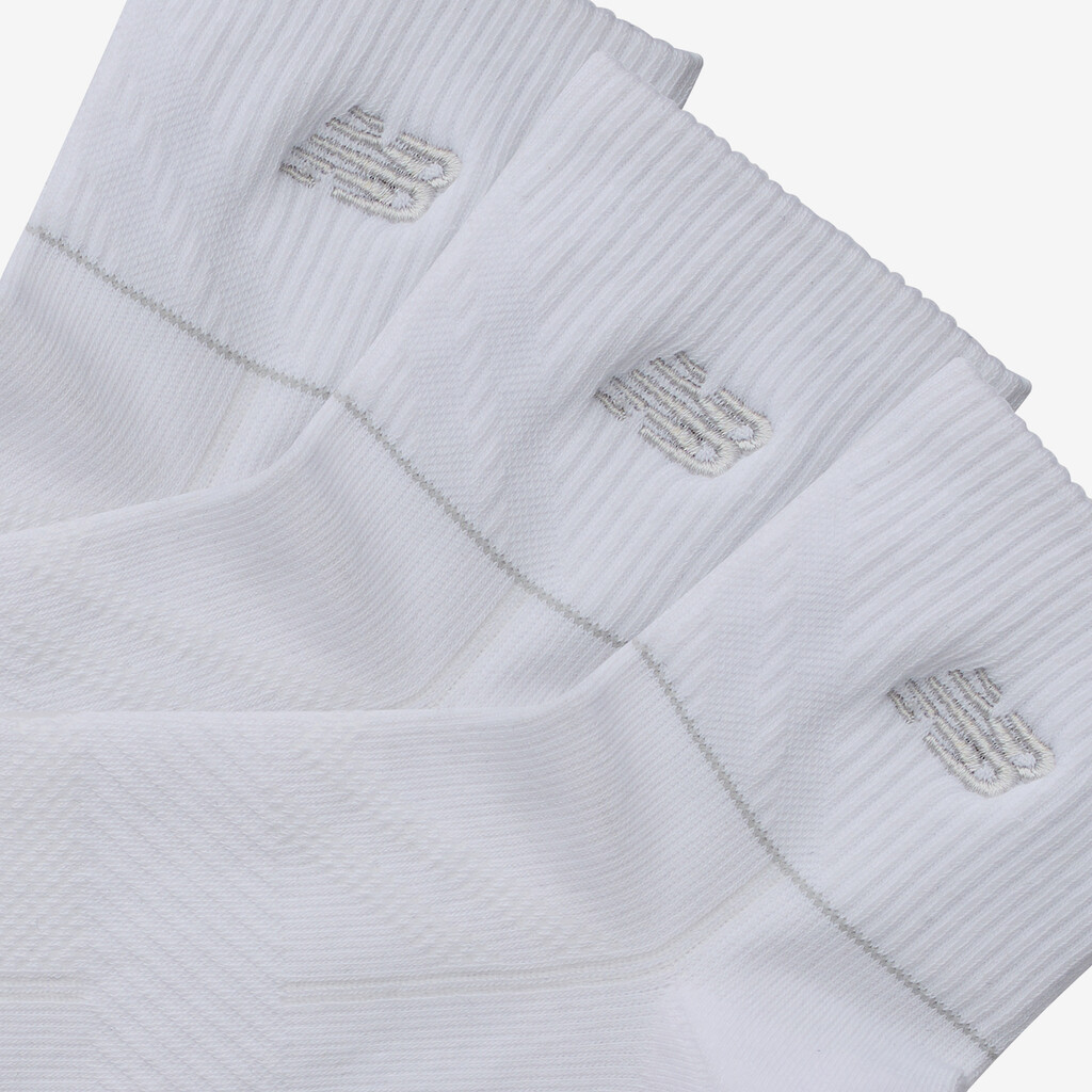 New Balance - Running Repreve Ankle Socks 3 Pack - white