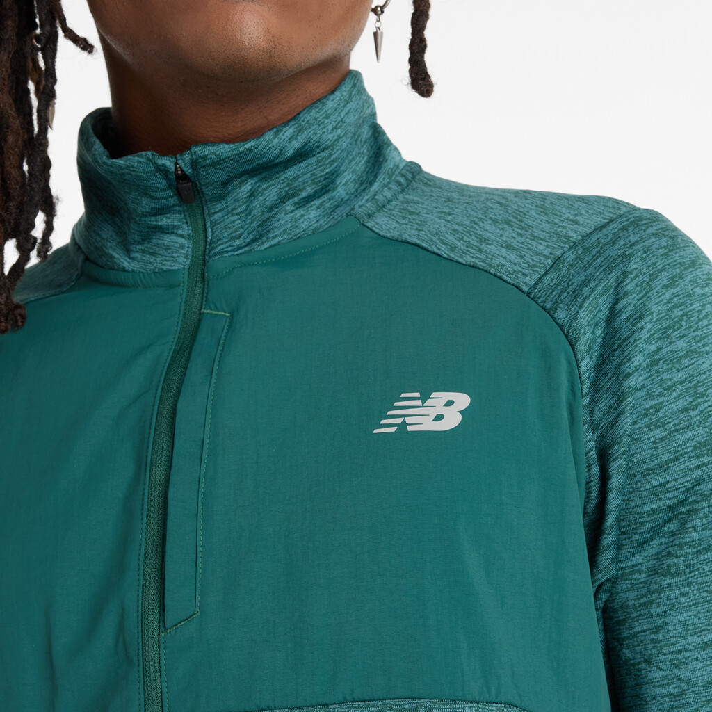 New Balance - Athletics Heat Grid 1/2 Zip - new spruce