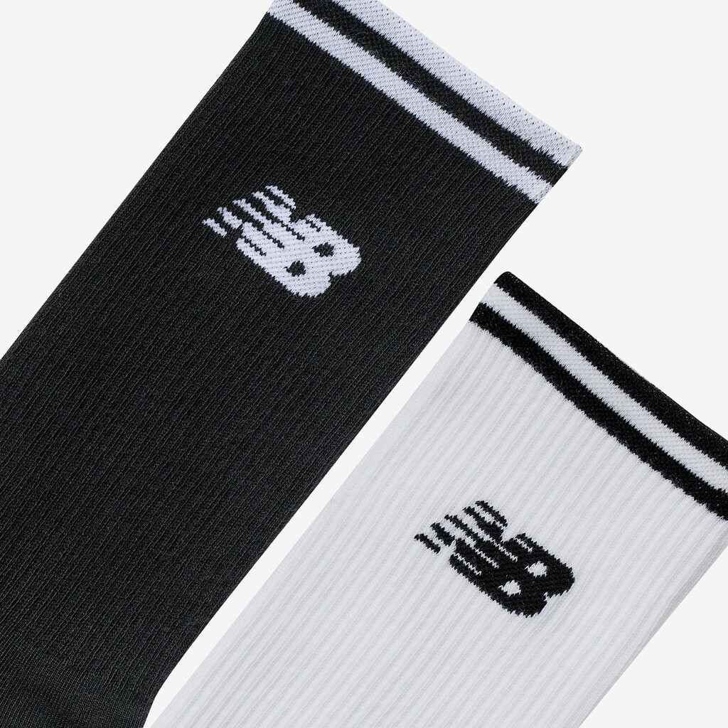 New Balance - Running Stripe Midcalf Socks 2 Pack - as1