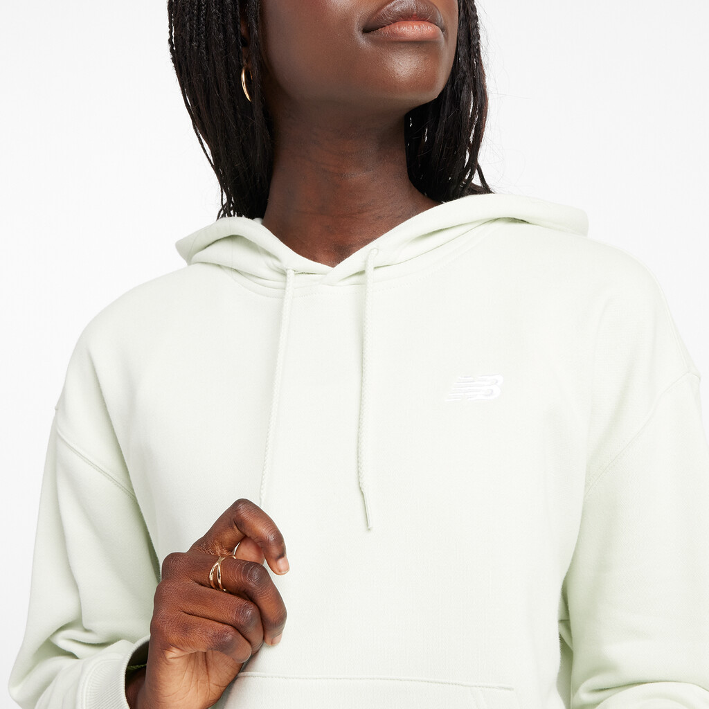 New Balance - W Sport Essentials French Terry Small Logo Hoodie - natural mint