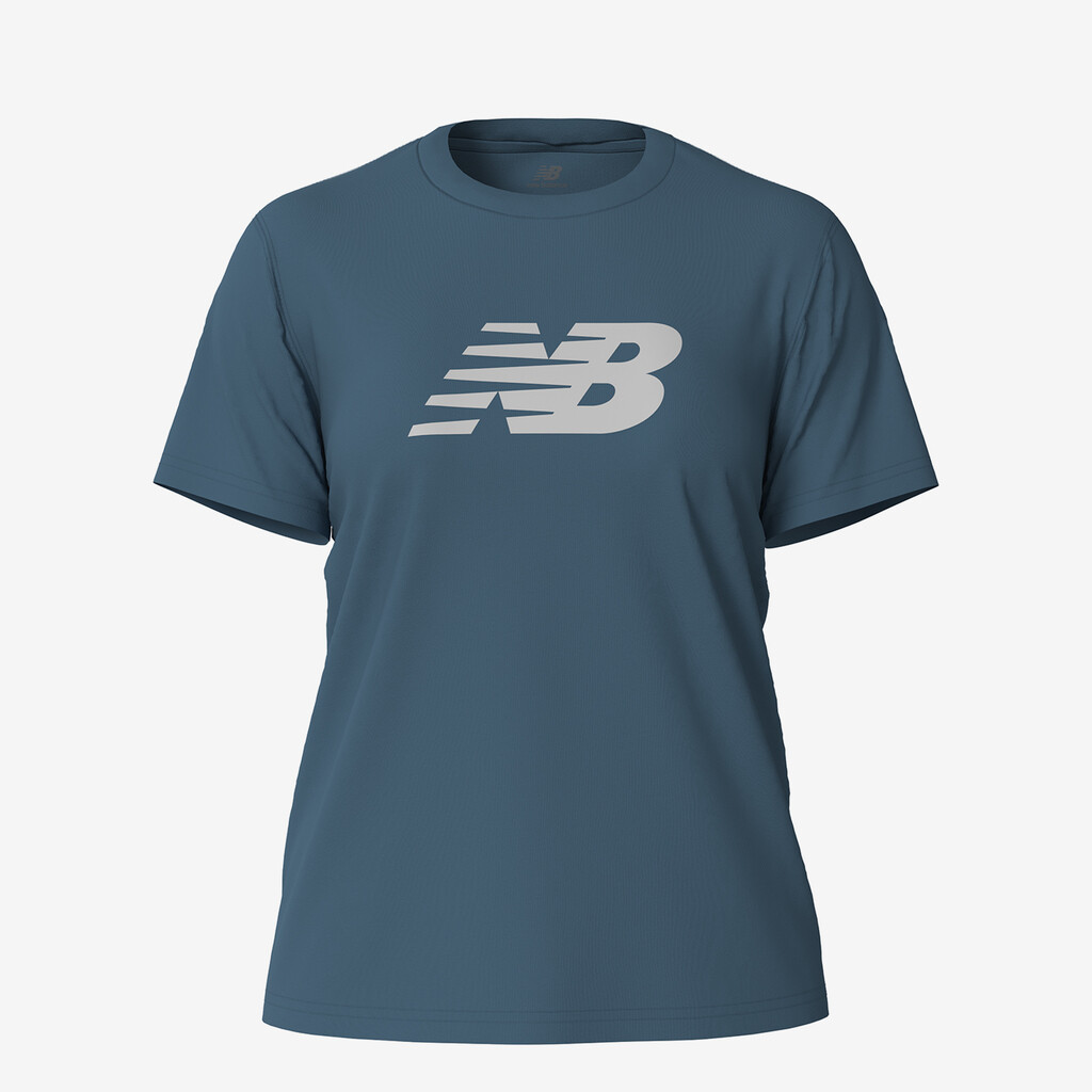 New Balance - W Sport Jersey Logo T-Shirt - heron blue