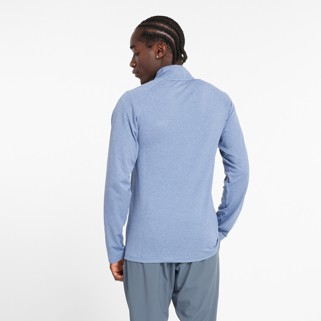 New Balance - NB Athletics Seamless 1/4 Zip - heron blue